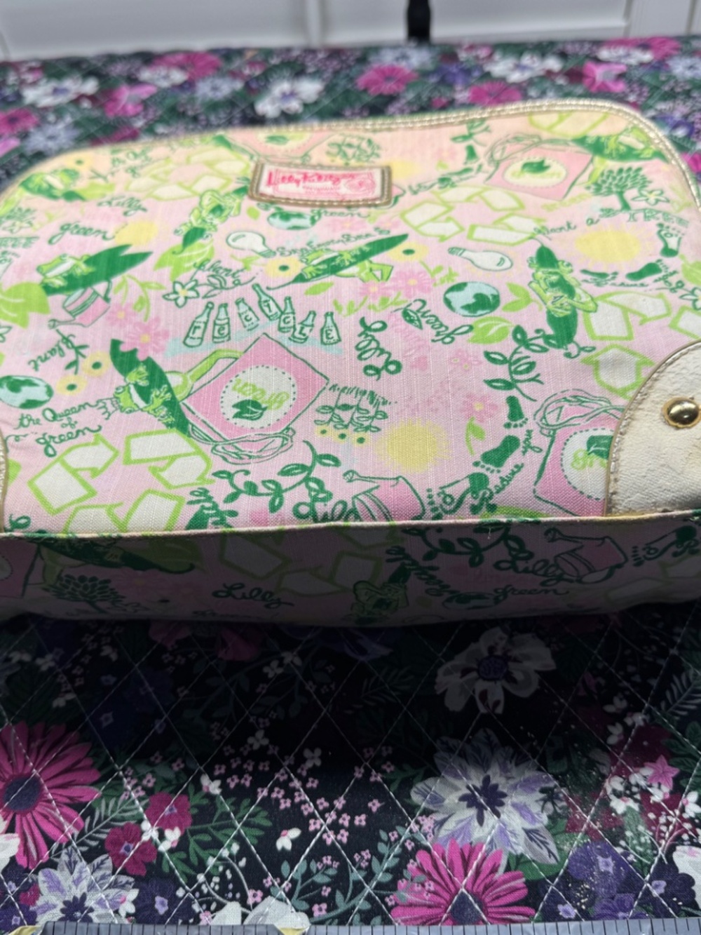 Lilly Pulitzer Large Cosmetic Beg- matches the tote! - Picture 2 of 6